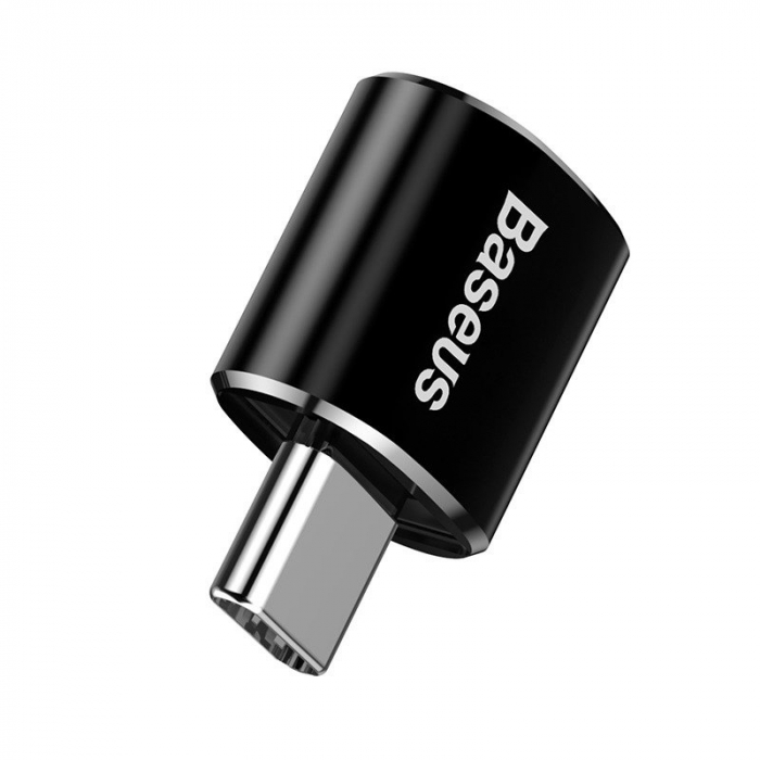 Adaptor conversie BASEUS USB la USB-C 2.4A (negru) CATOTG-01 [6]