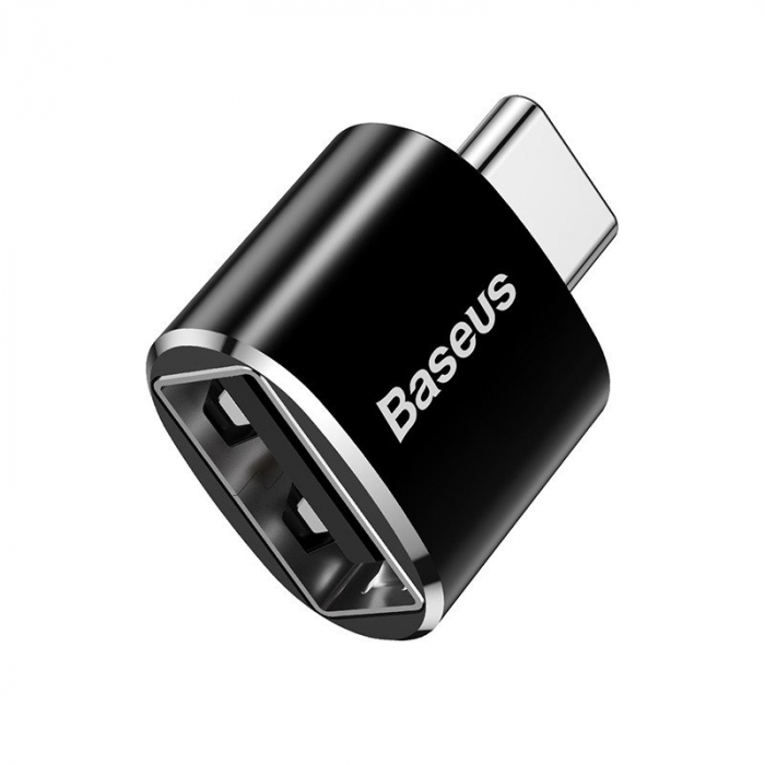 Adaptor conversie BASEUS USB la USB-C 2.4A (negru) CATOTG-01 [3]