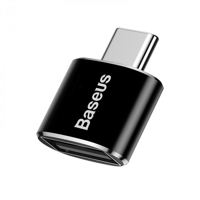 Adaptor conversie BASEUS USB la USB-C 2.4A (negru) CATOTG-01 [4]