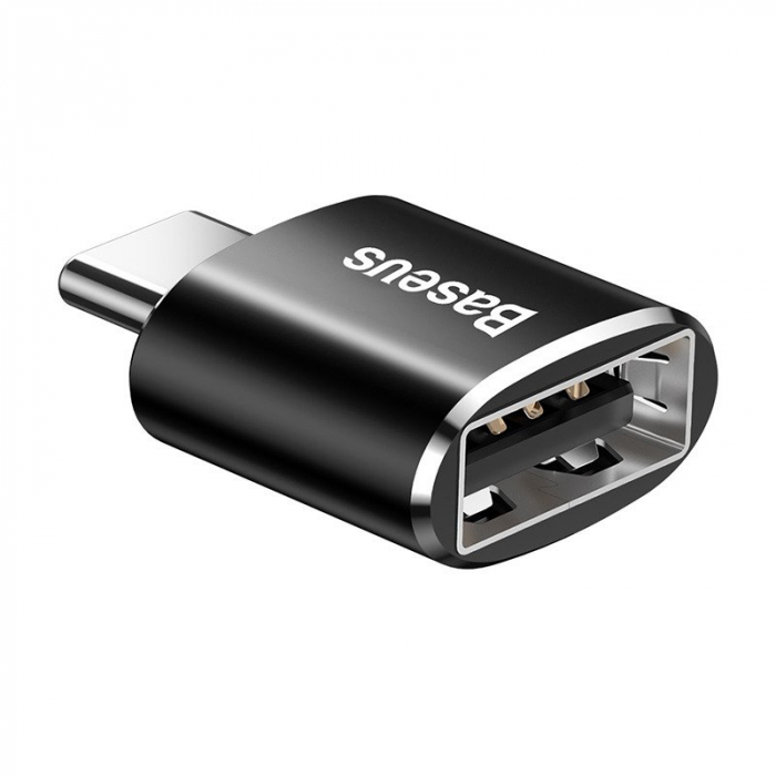 Adaptor conversie BASEUS USB la USB-C 2.4A (negru) CATOTG-01 [5]