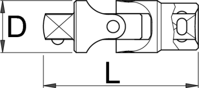 Adaptor Tubulara UNIOR, Cardanic, CR-V, 1/2 inch [2]