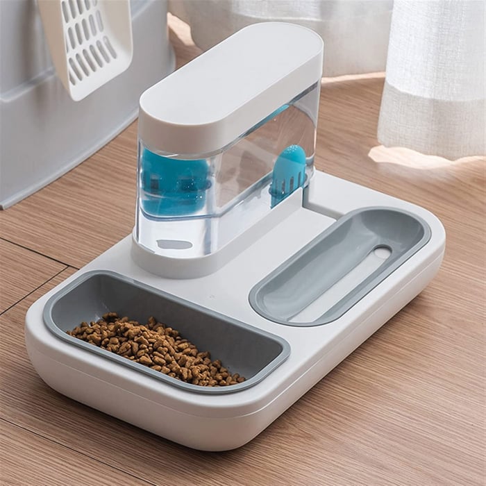 Adăpator automat cu bol de hrănire - 1500 ml [2]