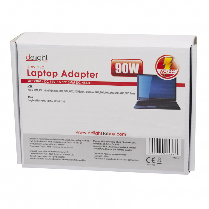 Alimentator laptop Universal19V/4,72A 5,5/2,5mm [2]