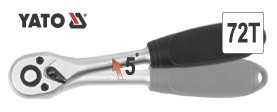 Antrenor cu clichet YATO, 3/8", CrV, 185mm [3]