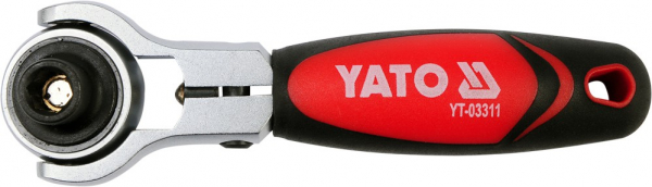 Antrenor cu clichet YATO, rabatabil, pentru tubulara S, 1/4", 72T [2]
