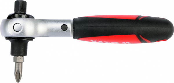 Antrenor cu clichet YATO, rabatabil, pentru tubulara S, 1/4", 72T [6]
