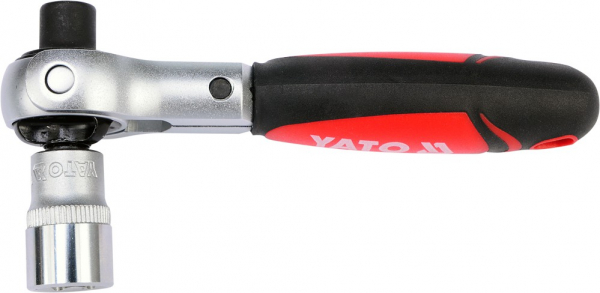 Antrenor cu clichet YATO, rabatabil, pentru tubulara S, 1/4", 72T [5]