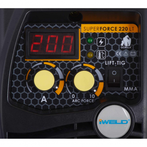 Aparat de sudura IWELD, tip invertor, GORILLA SuperForce 220 LT, 220A, electrozi 1.6 - 6 mm [2]