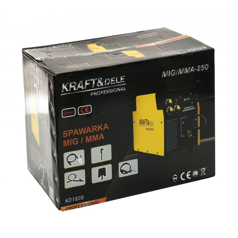 Aparat Sudura Invertor KRAFT&DELE MIG-MAG / MMA 250A KD1836 [11]