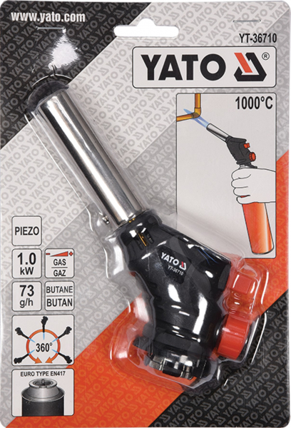 Arzator cu Gaz YATO, Aprindere Piezo, 1000 °C [4]