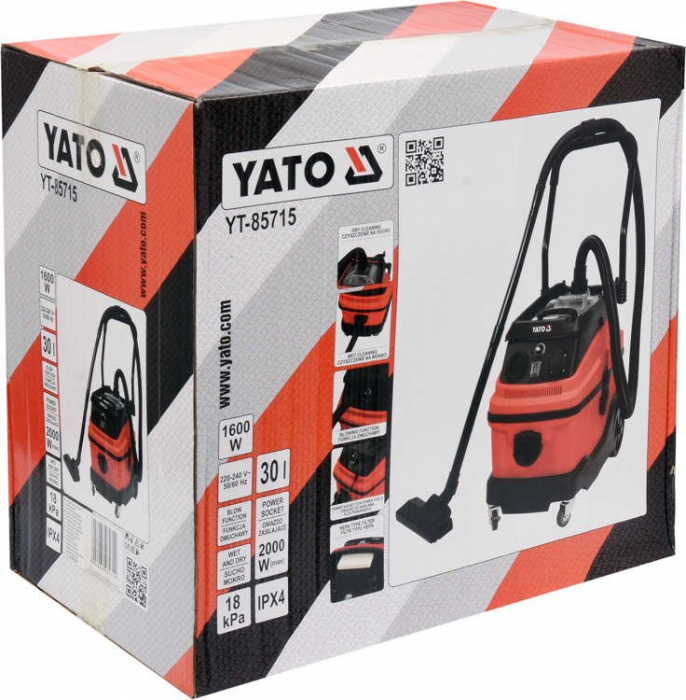 Aspirator umed/uscat YATO, profesional, 1600W, 30L [4]