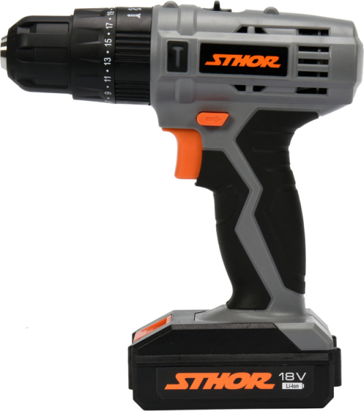 Autofiletanta cu acumulator STHOR, cu percutie, 18V, 1.3Ah, Li-Ion, 1 acumulator [2]