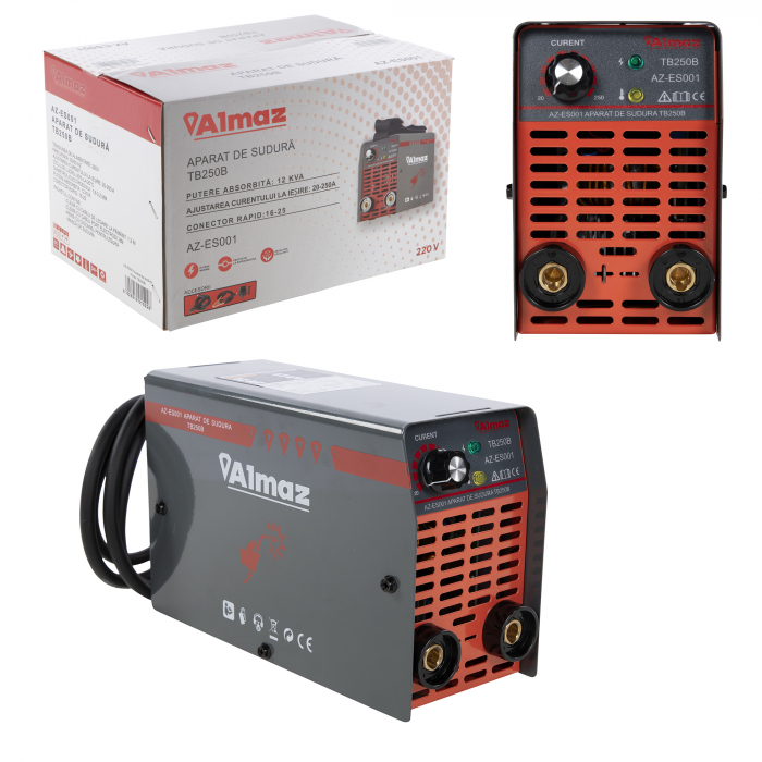 Aparat de sudura tip invertor ALMAZ TB250B 180A electrozi 1.6 - 5 mm [5]