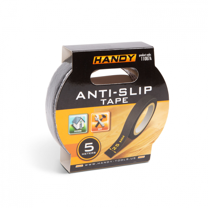 Banda adeziva, antiglisanta - 5m x 25 mm - negru [4]