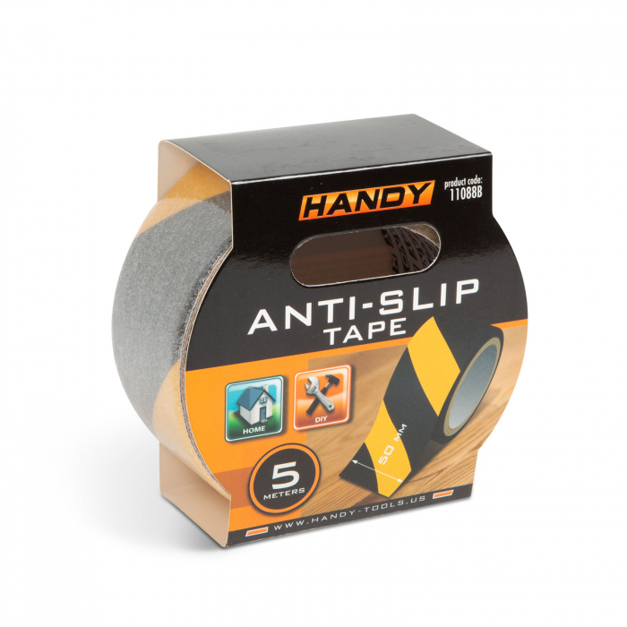 Banda adeziva, antiglisanta - 5m x 50 mm - galben / negru [4]