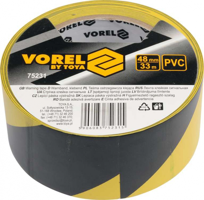 BANDA DE AVERTIZARE 48MMX33M VOREL [2]