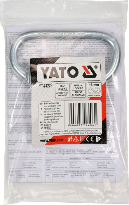 Carabina YATO, autoblocare, 16mm [3]