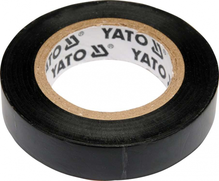 BANDA IZOLATOARE NEAGRA PVC 12MMX10MX0.13MM YATO [2]