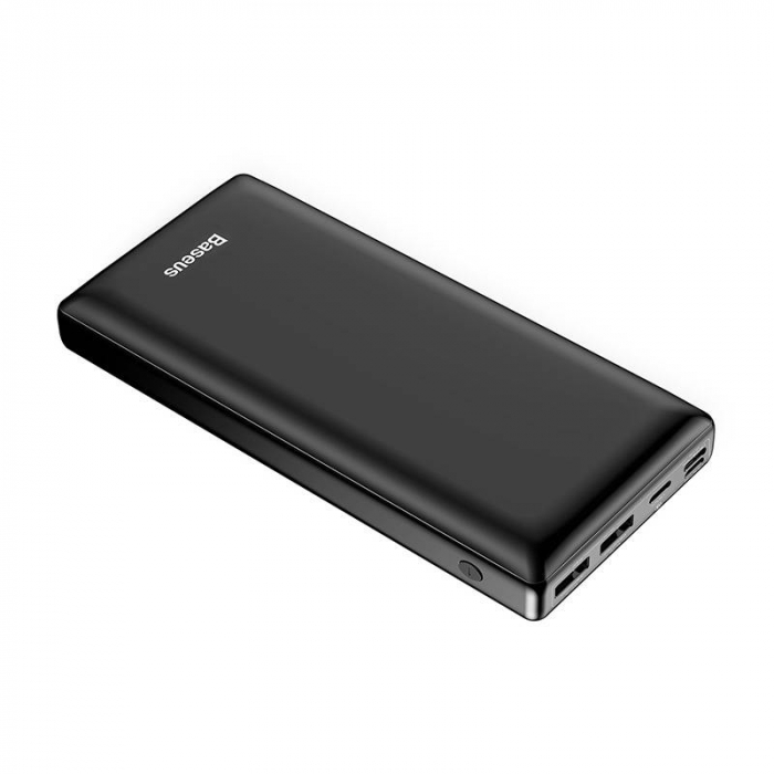 Baterie externa PowerBank BASEUS Mini JA 30000mAh, 2xUSB, USB-C, Micro, Lightning 3A (negru) PPJAN-C01 [5]