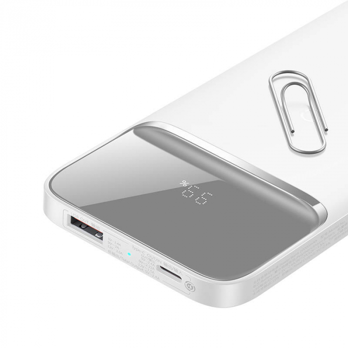 Baterie externa Powerbank cu afisaj digital BASEUS Magnetic 10000mAh 20W (alb) PPCX010102 [4]