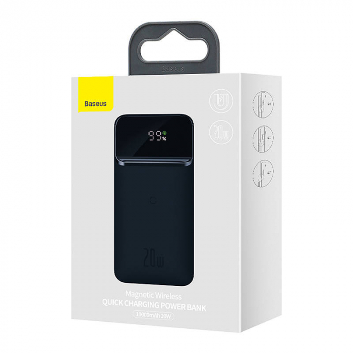 Baterie externa Powerbank cu afisaj digital BASEUS Magnetic 10000mAh 20W (albastru) PPCX010103 [5]