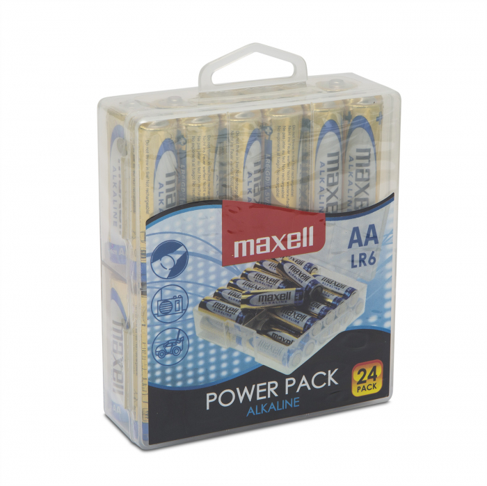 Maxell Baterii alcaline aa , lr06 - 24 pachet