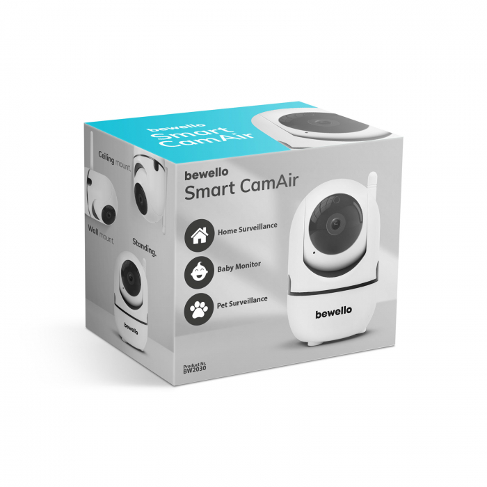 Bewello - Cameră de supraveghere Smart - WiFi - 1080p - pivotant 360° - pentru interior [7]