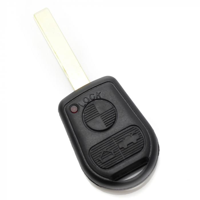 BMW - carcasa cheie cu 3 butoane cu lama 2 piste (model nou) - CARGUARD