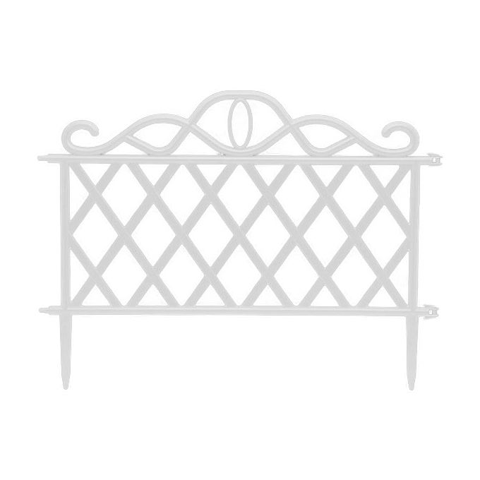Bordura pt. pat de flori / gard - 47 x 36 cm - alb [2]