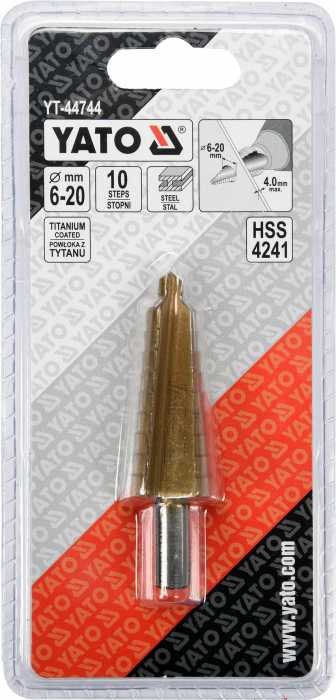 Burghiu in Trepte YATO, HSS, 6-20mm, 10 Trepte [3]