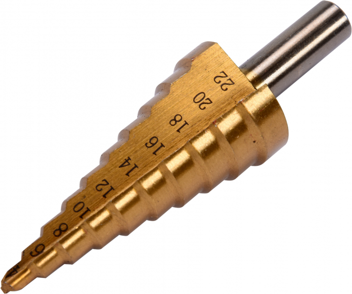 Burghiu in trepte YATO, HSS, 4-20mm, 10 trepte - [2]