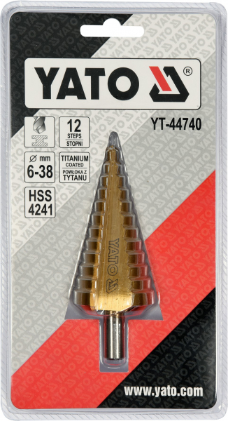 Burghiu in Trepte YATO, HSS, 6-38mm, 12 Trepte [3]