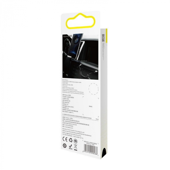 Adaptor audio BASEUS Bluetooth 5.0, AUX (negru) CABA01-01 [8]