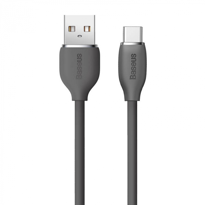 Cablu de date rapid BASEUS Jelly USB la USB-C 100W 480Mbps flash charging 1.2m (negru) CAGD010001 [6]
