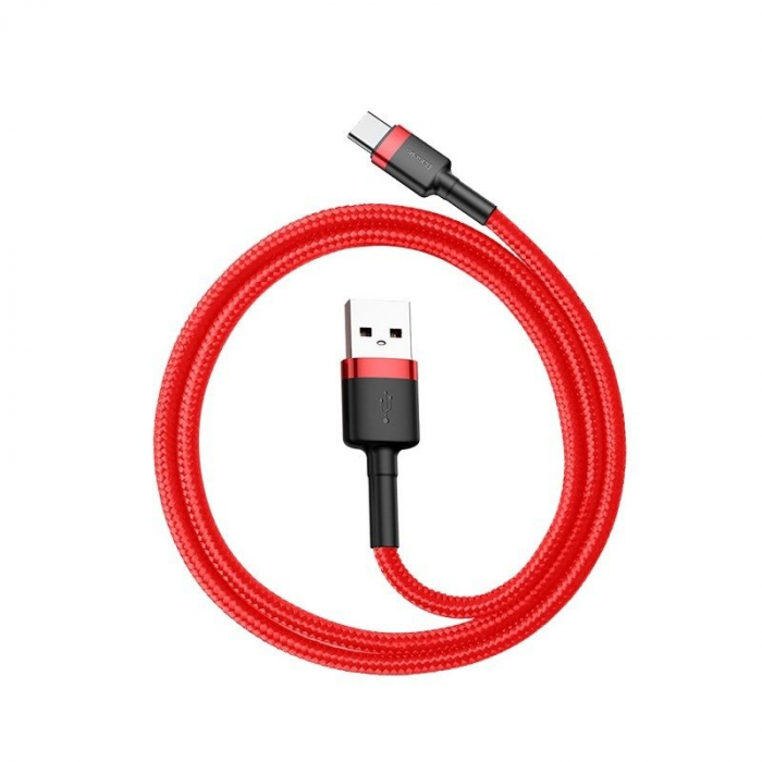 Cablu de date USB-C BASEUS Cafule 2A 3m (rosu) CATKLF-U09 [3]