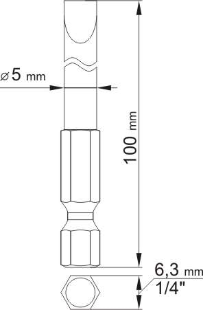 Capat surubelnita 1/4 YATO 100 - 150 mm, set 2buc [2]
