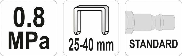 Capsator pneumatic YATO 25-40MM X 5.7mm 8bar [4]