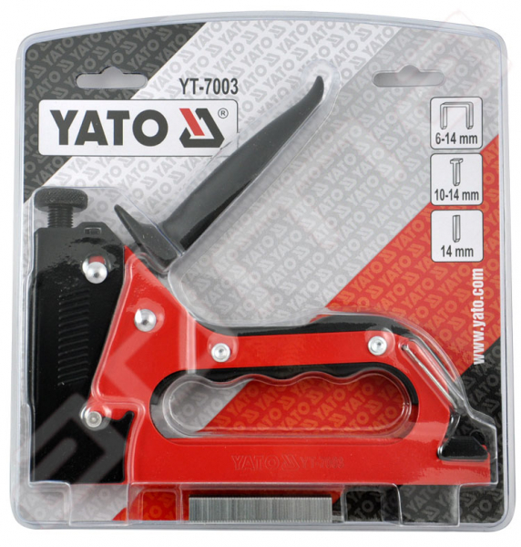 Capsator tapiterie YATO, 3 in 1, 6 - 14mm, rosu [2]