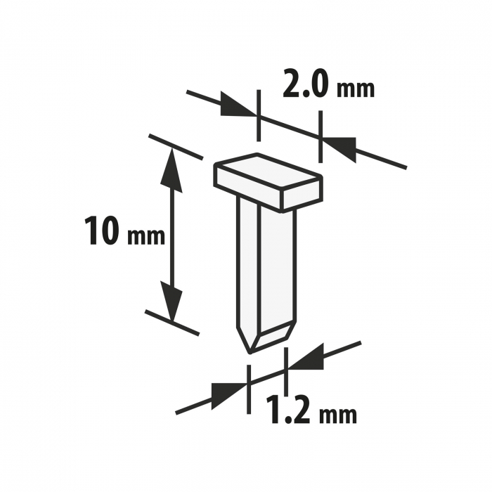 Capse - 1,2 x 2 x 10 mm - 2000 buc. [2]