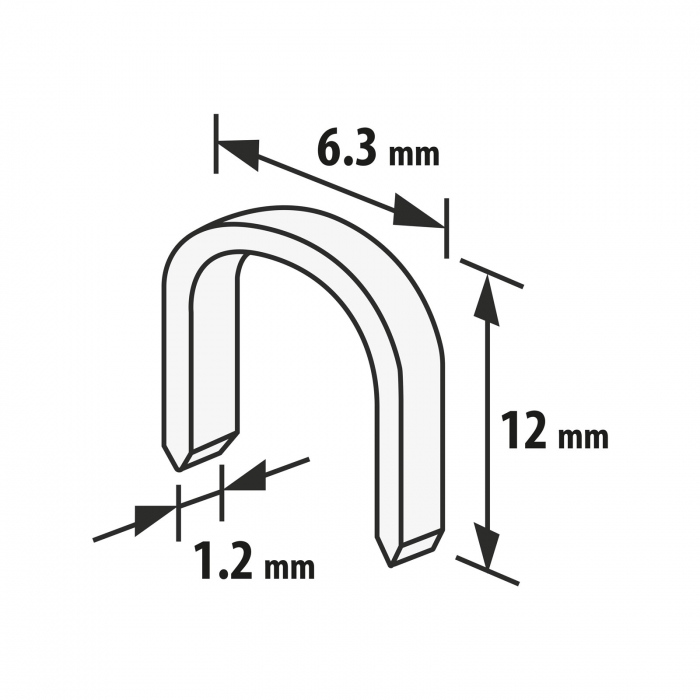 Capse - 1,2 x 6,3 x 12 mm - 1000 buc. [2]