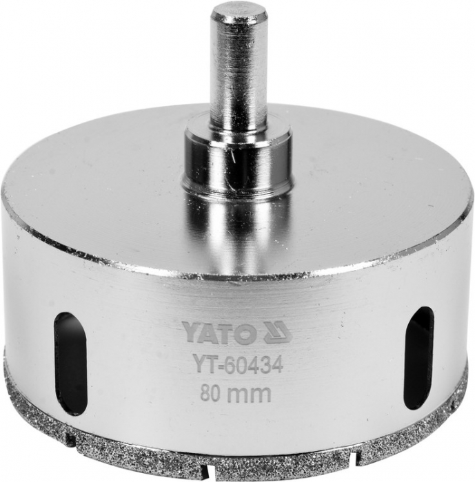 Carota diamantata pentru placi ceramice 6 - 125mm prindere cilindrica YATO [2]