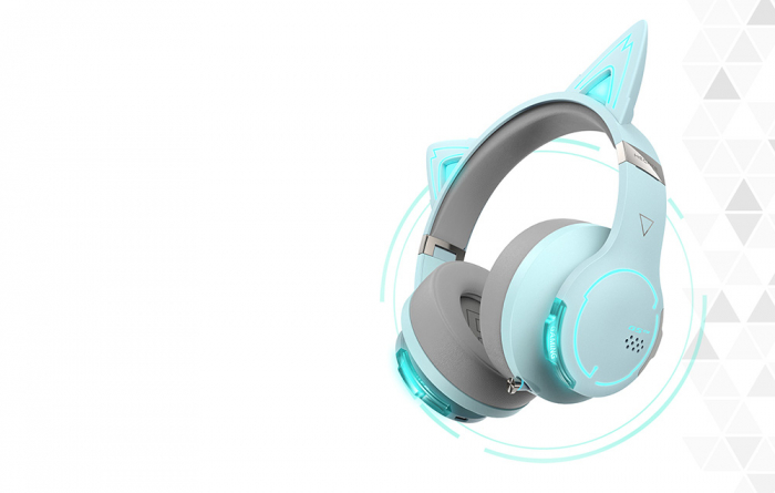 Casti gaming wireless bluetooth 5.2 EDIFIER HECATE G5BT (albastru sky) USB-C [8]