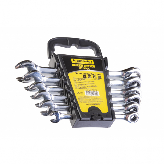 Cheie combinata cu clichet 8-17mm 6pcs CR-V TMP Top Master Pro [2]