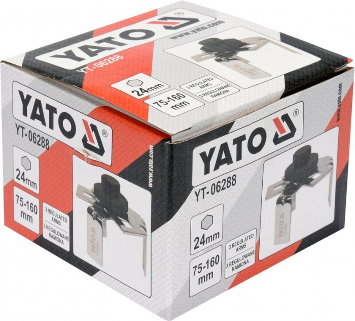 Cheie filtru ulei 3 brate YATO, 75 - 160mm [3]