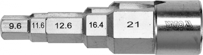 Cheie in trepte YATO pentru radiator 1 2 9.6-21 mm