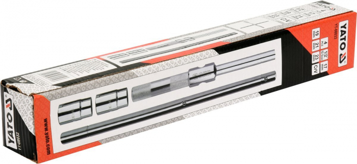 Cheie pentru roti YATO rabatabila 1/2 17X19X21X23mm CrV [4]