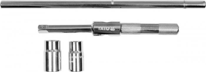 Cheie pentru roti YATO rabatabila 1/2 17X19X21X23mm CrV [2]