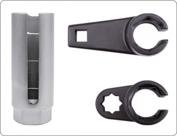Set chei tubulare pentru sonda lambda YATO 22mm 30-80mm CrV-CrMo [4]