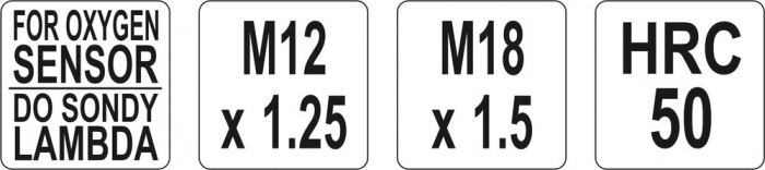 Kit reparatie filet sonda lambda YATO M12-M18 HRC50 2buc [3]