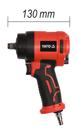 Cheie pneumatica 1/2 mini 1200Nm 0.63 Mpa YATO 130mm [6]